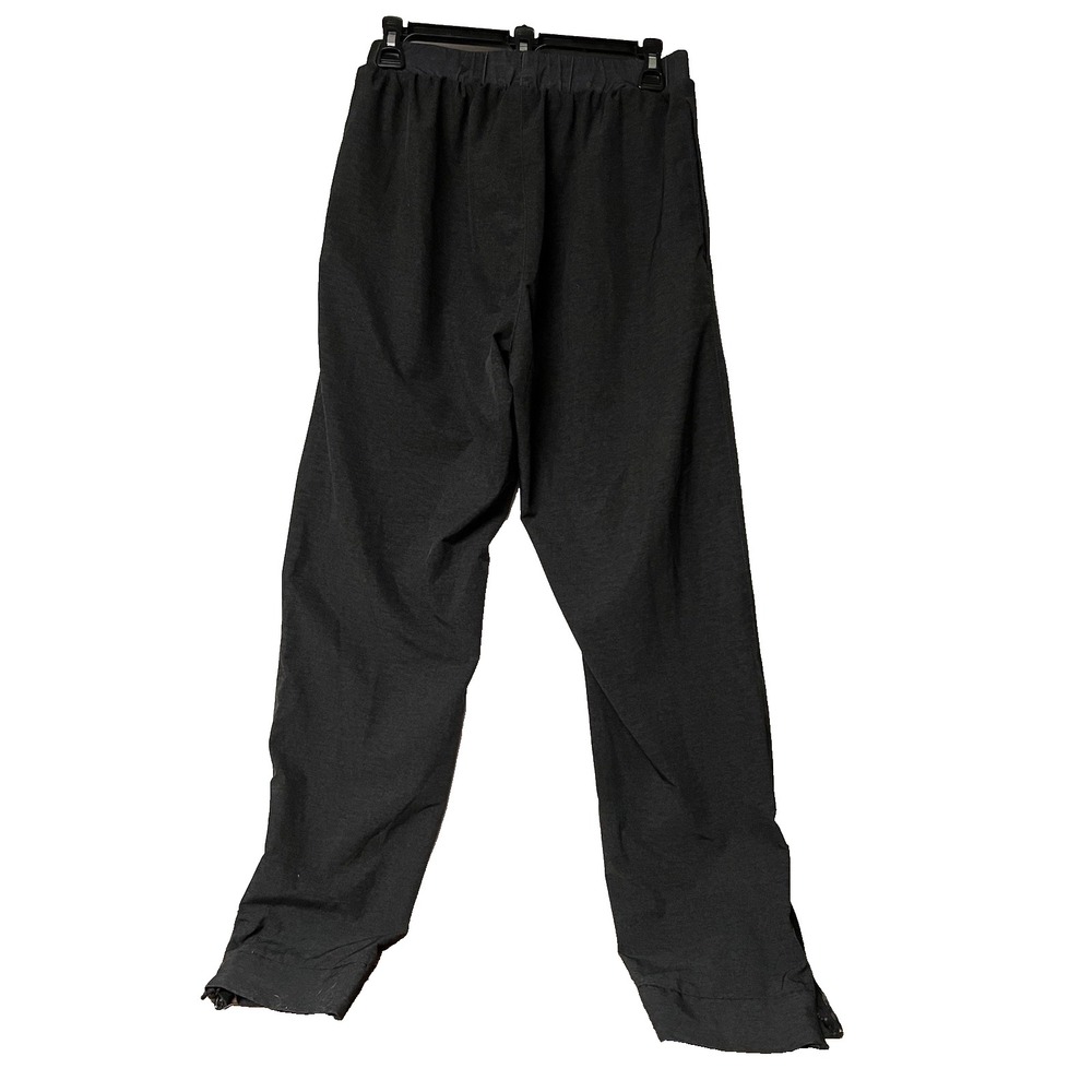 New Balance Lightweight Drawstring Track Pants Black M Zippered Leg‎